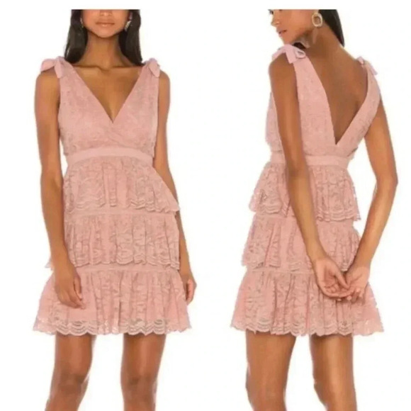 Bardot Tierred Lace Dress - Picture 3 of 8